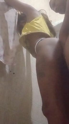 Delicious Fuck with Stepdad in the Bathroom 100% Anal
