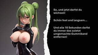 your mistress lets you cum as a rubber cock for you