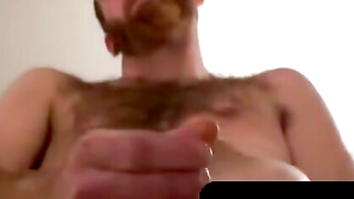 Beard-Stroking Mature Guy Fucks Huge Dong In Ass And Moans Intensely