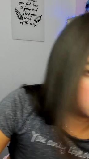 Iconic moment from &quot;Beautiful webcam model Salome Colucci shows her tight anus and stimulates herself with her fingers&quot;