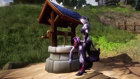Draenei futa fucks draenei on wishing well: warcraft porn parody