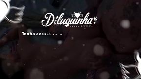 Novinha cheia de tes&atilde_o na sua chamada de v&iacute_deo AO VIVO