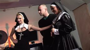Sexy Nuns Jasmine Black And Tarra White Pussies Fucked