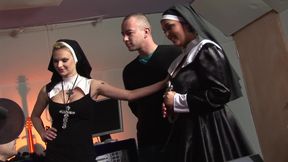 Sexy Nuns Jasmine Black And Tarra White Pussies Fucked