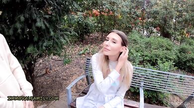 Natural Tits Babe Cums for Stepdad’s Pledge Immoral Family