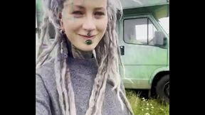 That&rsquo_s me, a hippie girl in front of my camper in the stunning Scottish Highlands!  Winter vibes can be intense, ...
