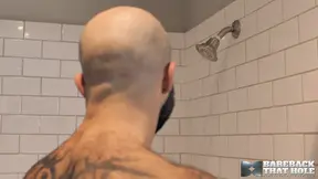 BareBack Hairy Hunk Atlas Grant Masturbates Solo