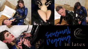 Sensual Pegging in Latex