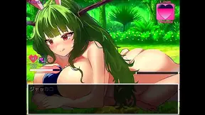 Big Woman Dominates Battle in Seductive Reverse Ryona Hentai Game Play