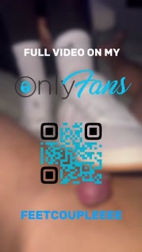 Adidas Campus Shoejob with White Nike Crew Socks &amp; Cumshot