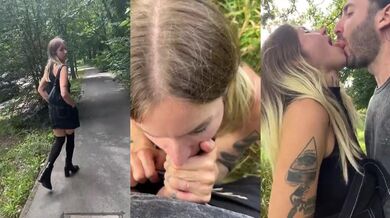 Blonde Hottie In Berlin Field Gets Fucked Rough Doggystyle After Public Flashing
