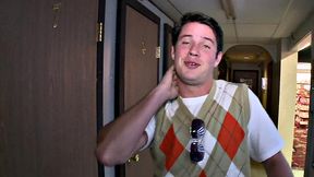 Fooled gloryhole str8 gets blowjob before cumming on face