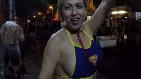 mirella mansur aprontando e fazendo far putaria na rua augusta no carnaval de rua de sao paulo - ed junior - carolina carioca - binho ted