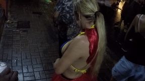 mirella mansur aprontando e fazendo far putaria na rua augusta no carnaval de rua de sao paulo - ed junior - carolina carioca - binho ted