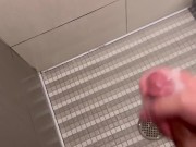 18yr old Latino boy almost got CAUGHT jerking off in gym bathroom