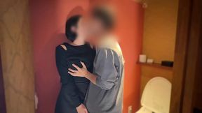 Japanese wife takes a BBC while hubby watches