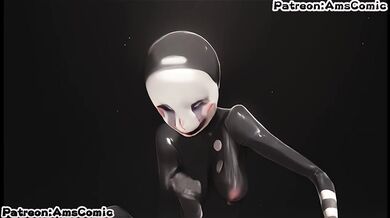FNAF hentai ams animation - Puppet Best big tits blow job hentai by amscomic