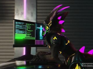 SYNTH RAVEGAES TINY PROTOGEN GIRL'S PUSSY TWICE [FURRY] [MESSY] [ROUGH] Made by Dreamertooth