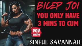 BICEP JOI You Only Have Three Minutes to Cum