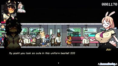 Furry Threesome Train Gamer Porn Game Big Tits Bunny Girl