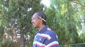 Ebony with a huge ass rides a BBC