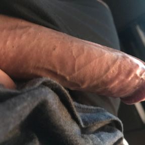 Stroking my precum filled dick