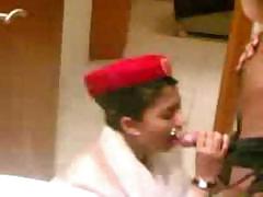 arab emirate steward cabin blowjob before the flight