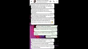 Hot Chat with My Teacher to Pass Her Course - Nati Sweet - Natasha Caseros