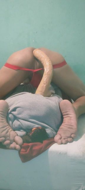 A wide dildo
