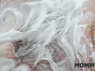 MOMMY4K. Shaving mature pussy and fuck