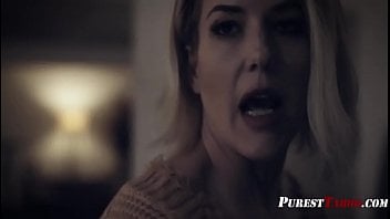 Stepson's broken hands get replaced by his blonde stepmom's pussy in hot family fuckfest