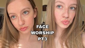 Natural FACE WORSHIP Blonde Hair Blue Eyes Brat Fetish SFW by Lucy Spanks