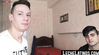 LecheLatinos.com - Cute straight Latino's huge raw dick adventure for cash