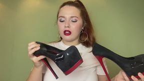 heels sucking and eye contact
