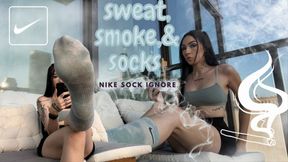 Sweat, Smoke, & Socks [Nike Sock Worship • Ignore Fetish]