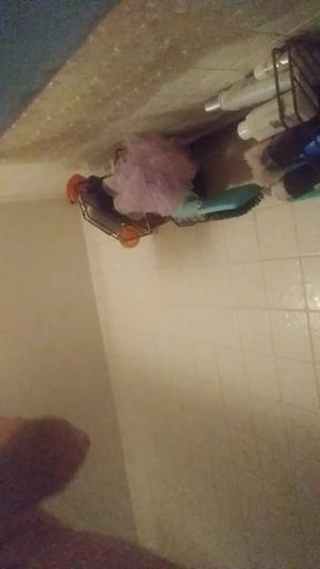 Shower after haircut and ball trim