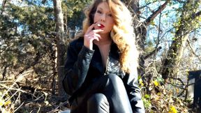 Marlboro Red Outdoors in Black Leather (1080p)