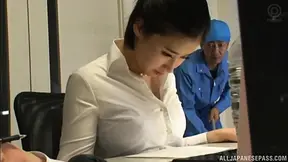 Imanaga Sana Stays Late At Office To Fuck Her Boss Until Cum Drips