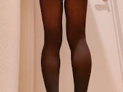 black pantyhose masturbation crossdresser