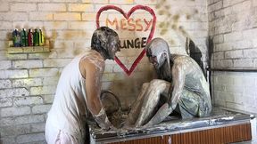 i m gonna get so messy for you! - sweet girl playing in gunge and clay.