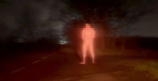 Wanking naked in public