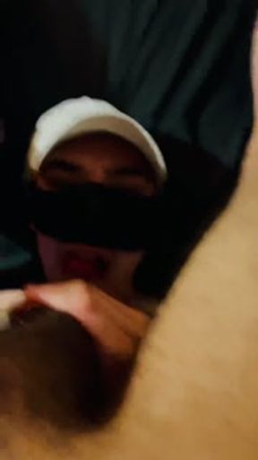 Latino sucks his cock and eats his own cum