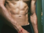 SHAPING MY BODY AND DICK AFTER A WORKOUT ROUTINE