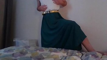 Jasmine crossdresser in a wonderful dress