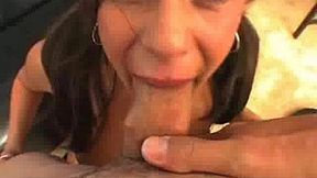 Hot POV fuck with Gabby's gagging game