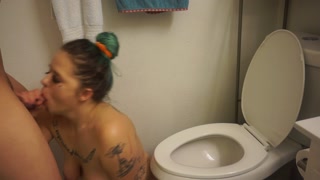 Chugging All of His Piss and Cum
