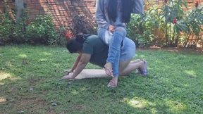 Oh, my friend uses me like her furniture.