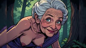 Topless Cartoon Grannies