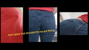 ASMR JEANS THAT SHOULD NOT BE FITTING ME ARE FITTING