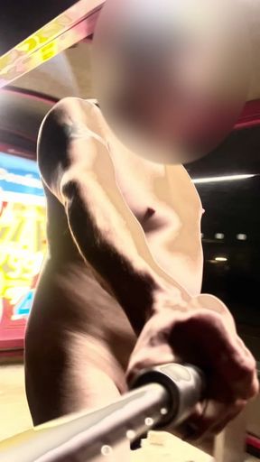 Naked walk busstation